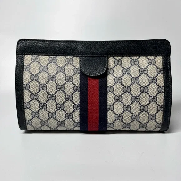 GUCCI GG monogram supreme vintage Clutch - Picture 6 of 14